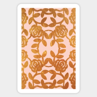 Baroque Floral Pattern Victorian Damask Sticker